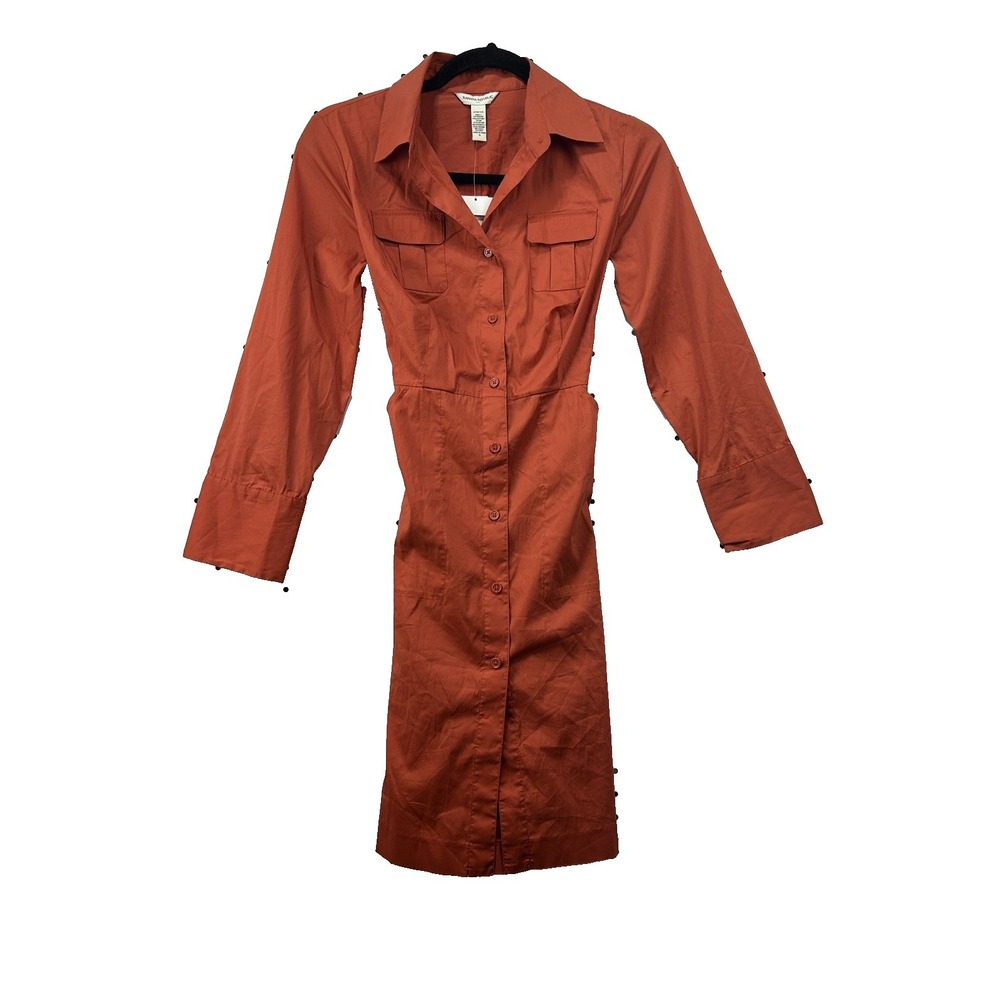 Banana Republic shirt dress NWT orange dress